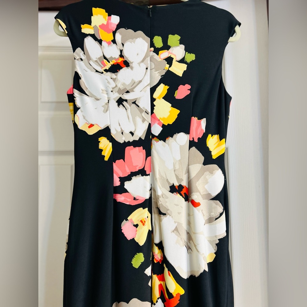 London Times Sleeve Less Floral Dress - Picture 4 of 9